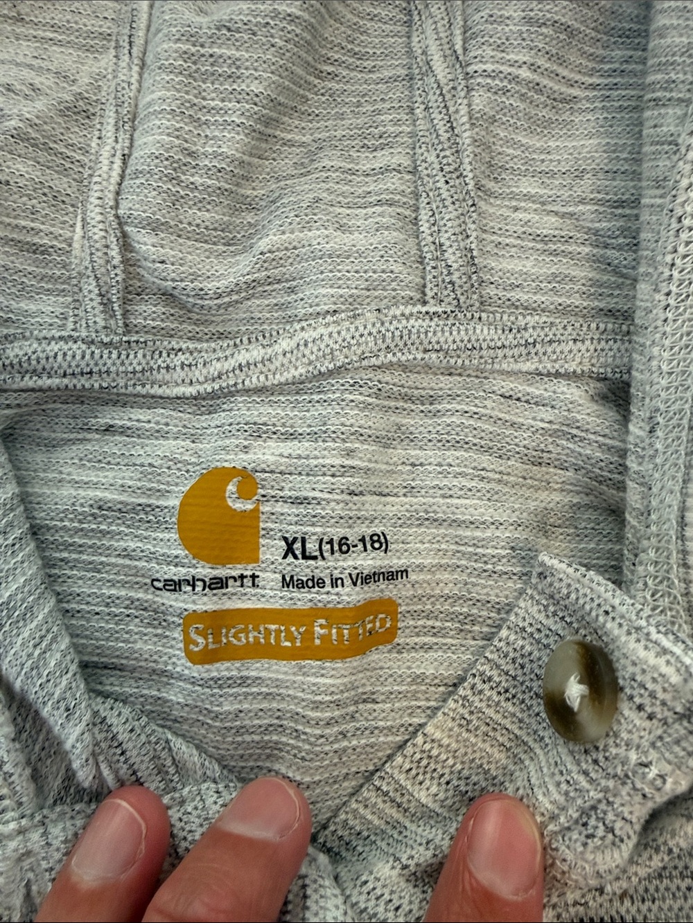 Women’s Carhartt waffle knit Henley XL - Picture 4 of 6